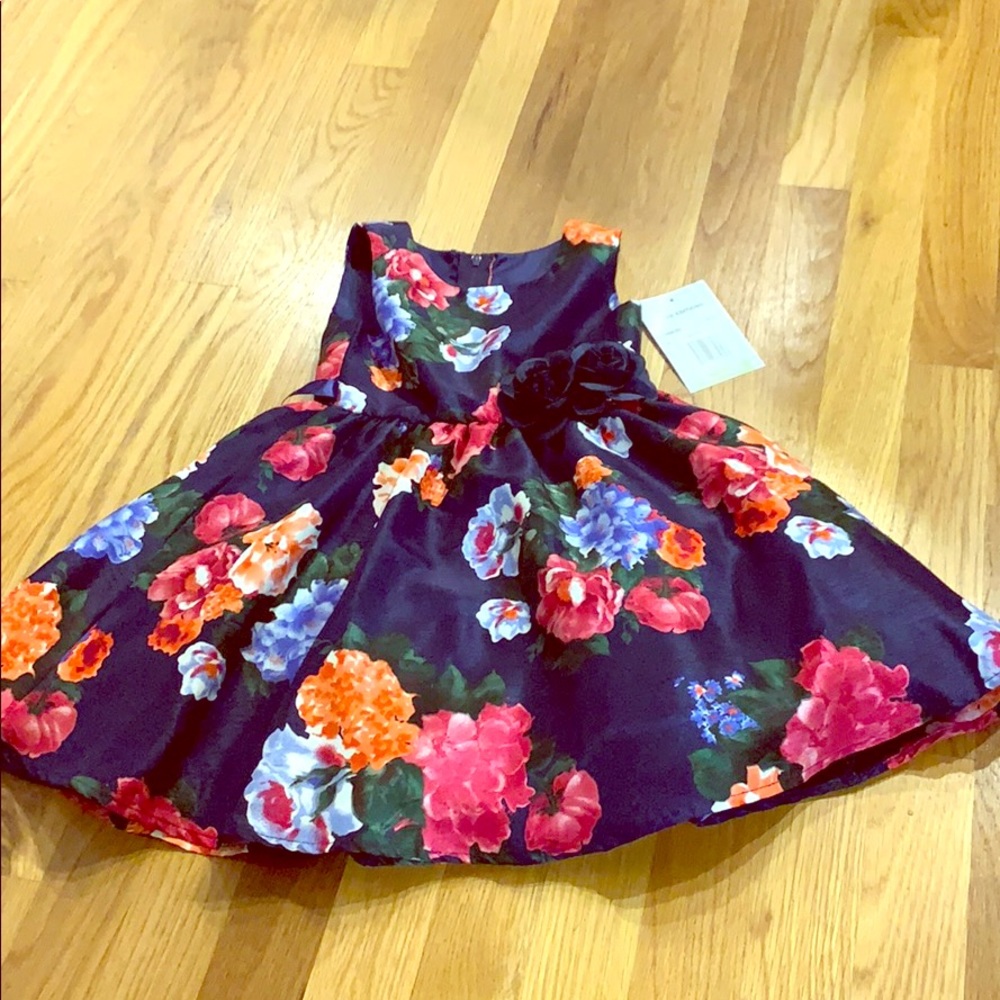NWT fancy lined girls floral dress 👗